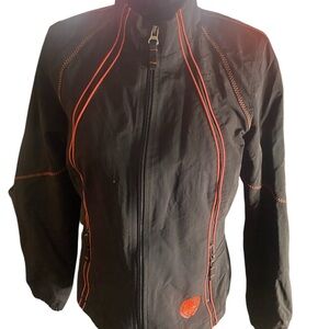 Harley-Davidson Black Jacket with Orange Trim